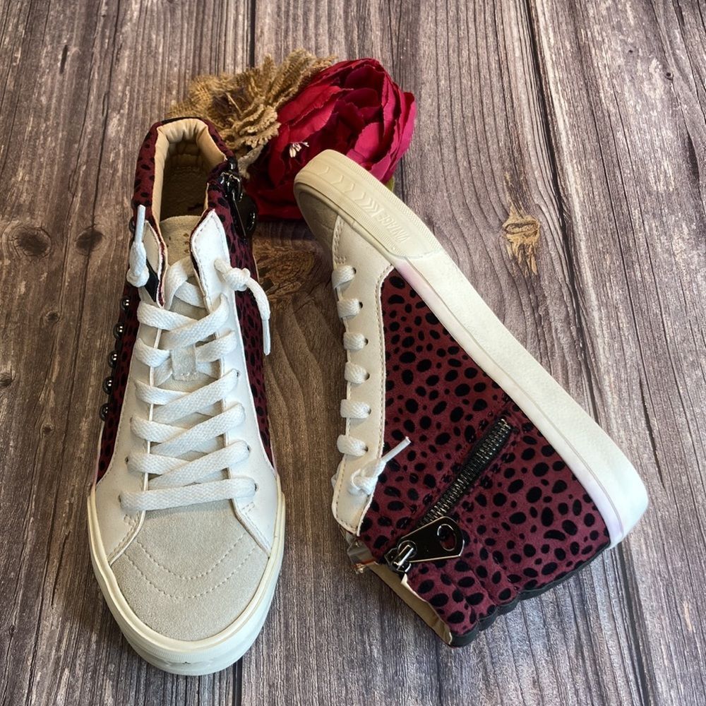 Vintage Havana Redeem Wine/Black Multi Mid-Top Sneakers - Picture 3 of 10